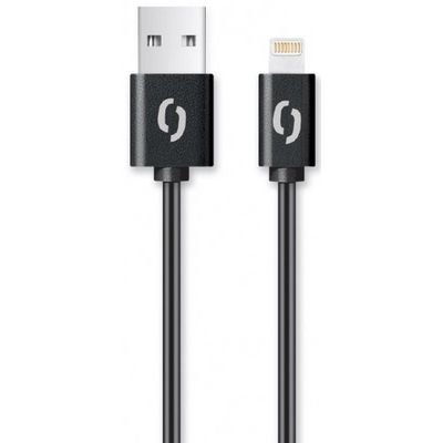 Aligator kabel Lightning, 1m, černý
