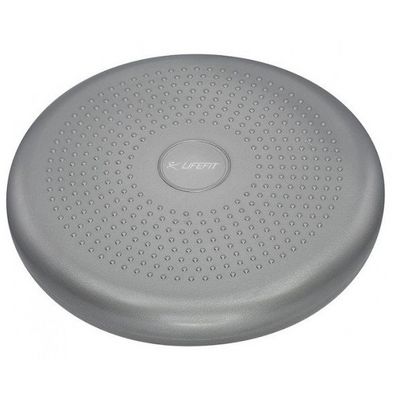 LifeFit Balance Cushion 33cm, stříbrný