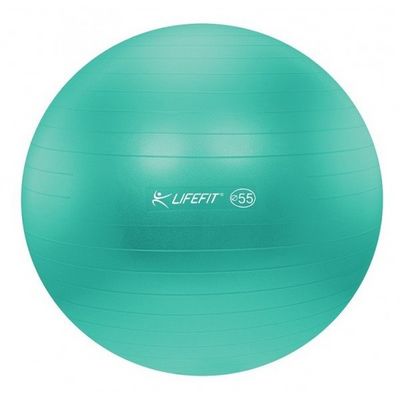 LifeFit Anti-Burst 55 cm, tyrkysový gymnastický míč