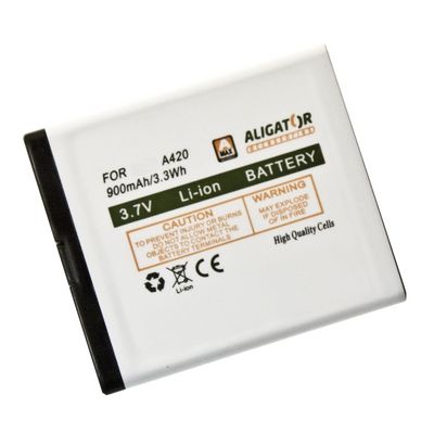 Aligator baterie pro A420/V500, Li-Ion 900 mAh