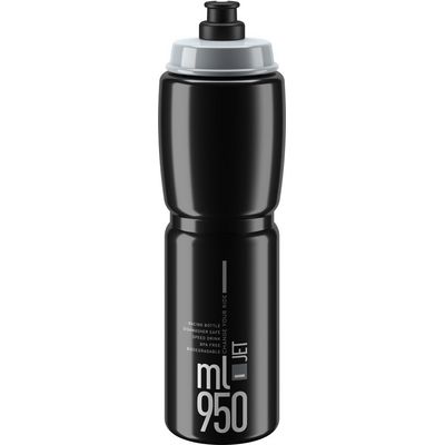 Lahev Elite Jet 950ml, černá/šedé logo