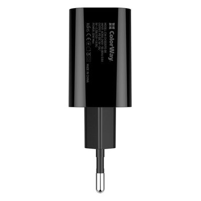 ColorWay AC nabíječka USB-C 20W, černá
