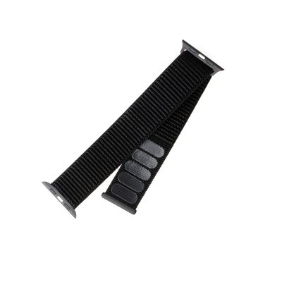 Fixed Nylon Strap nylonový řemínek pro Apple Watch 42/44/45mm, černý