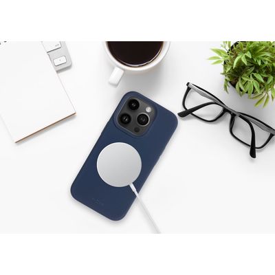 Zadní kryt FIXED MagFlow s podporou MagSafe pro Apple iPhone 14 Pro Max, modrý