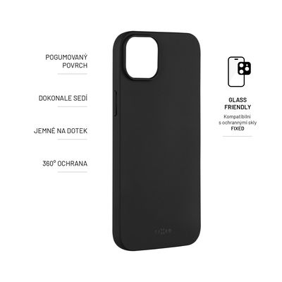 Zadní pogumovaný kryt FIXED Story pro Apple iPhone 14 Plus, černý