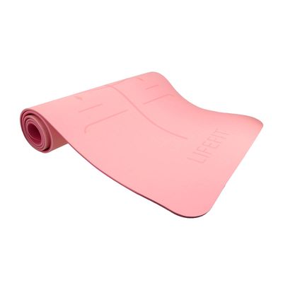 Podložka LIFEFIT YOGA MAT RELAX DUO, 183x58x0,6cm, růžová