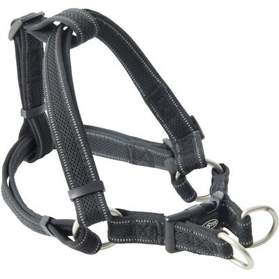 Buster Postroj Airmesh reflexní L, 25mm černý