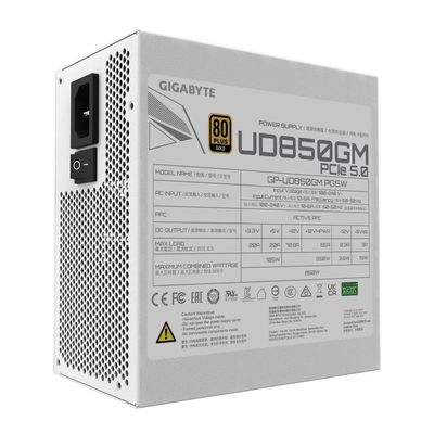 GIGABYTE UD850GM PG5W, 850W, bílý