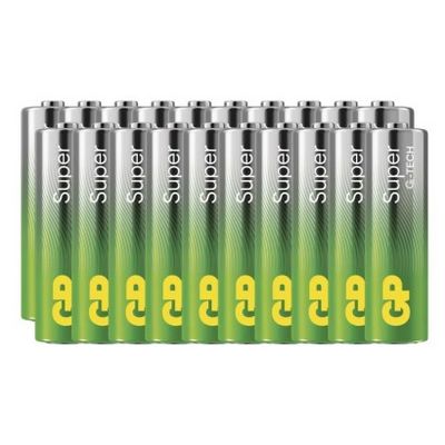 GP alkalická baterie SUPER AA (LR6) 20pack