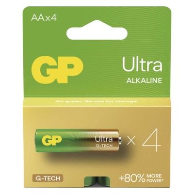 GP alkalická baterie ULTRA AA (LR6) 4pack