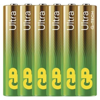 GP alkalická baterie ULTRA AAA (LR03) 6pack