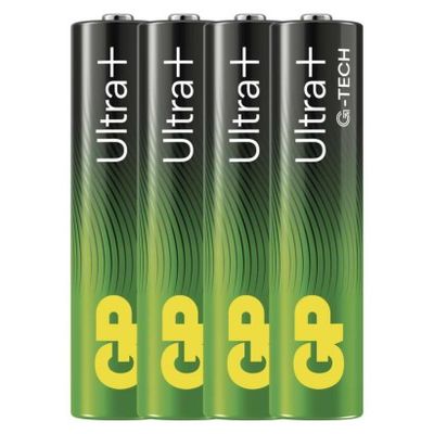 GP alkalická baterie ULTRA PLUS AAA (LR03) 4pack