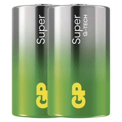 GP alkalická baterie SUPER D velké mono (LR20) 2pack