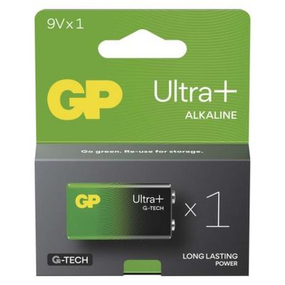 GP alkalická baterie ULTRA PLUS 9V (6LR61) 1Ks