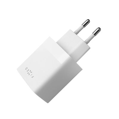 Síťová nabíječka FIXED s 2xUSB výstupem, 17W Smart Rapid Charge, bílá