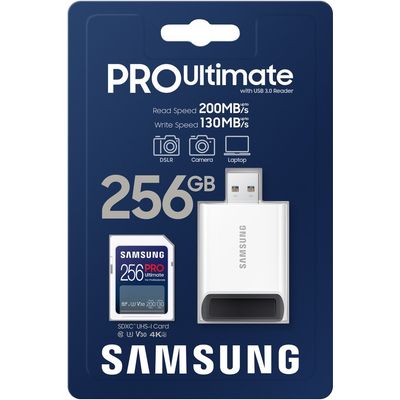 Samsung SDXC 256GB PRO Ultimate + USB adaptér