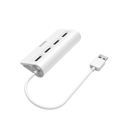 Hama USB hub, 4 porty, USB 2.0, 480 Mbit/s, bílý