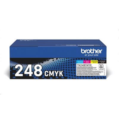Brother toner TN-248VAL černý + 3 barvy (1000 stran) - originální