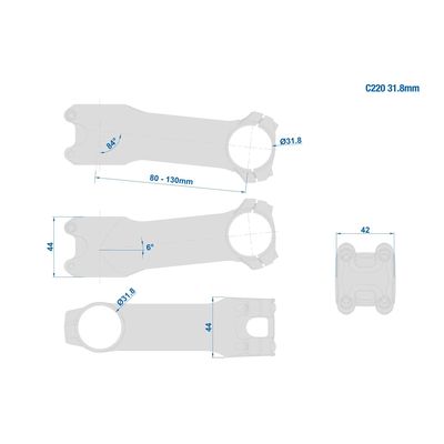 Ritchey WCS C220 84D 6° 31,8mm - 70mm
