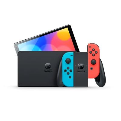 Nintendo Switch (OLED) Neon Red & Blue