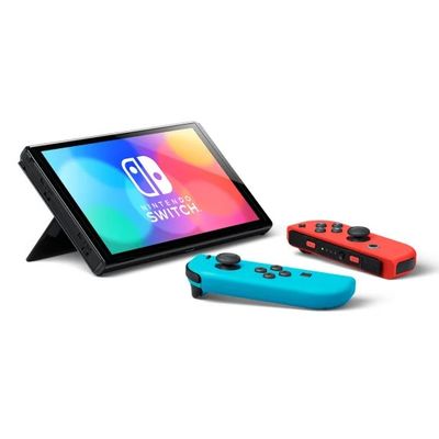 Nintendo Switch (OLED) Neon Red & Blue