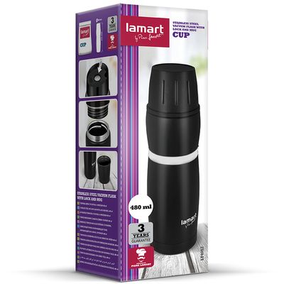 Lamart LT4052 Termoska CUP 480 ml, černo-bílá