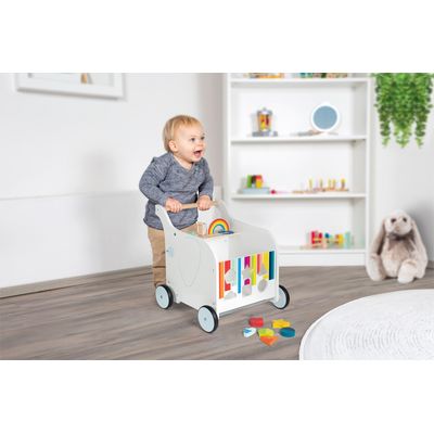 small foot Dřevěné chodítko Toy Box Slon