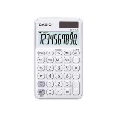 Casio SL 310 UC WE Kapesní kalkulačka, bílá