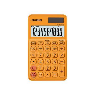 Casio SL 310 UC RG Kapesní kalkulačka, oranžová
