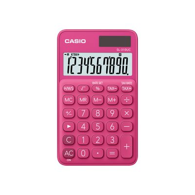 Casio SL 310 UC RD Kapesní kalkulačka, růžová