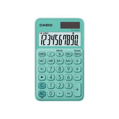 Casio SL 310 UC GN Kapesní kalkulačka, zelená