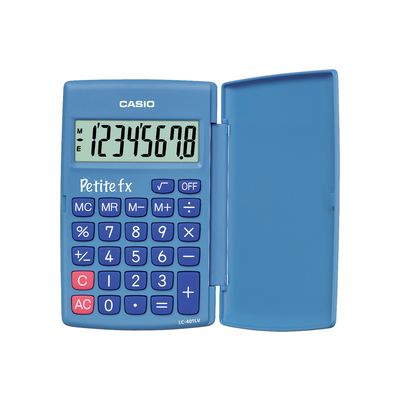 Casio LC 401 LV/BU Kapesní kalkulačka, modrá