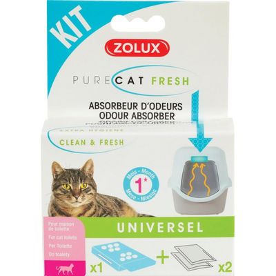 Zolux PURECAT Set osvěžovač a pohlcovač zápachu