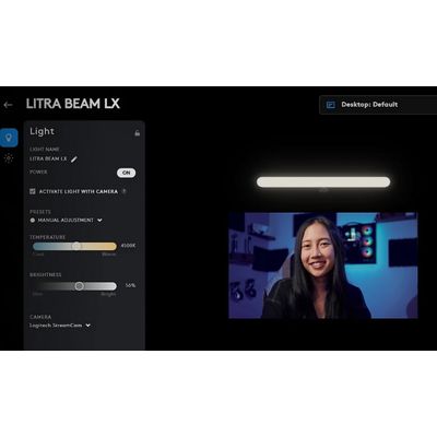 Logitech G Litra Beam LX – Světlo pro streaming s oboustranným osvětlením
