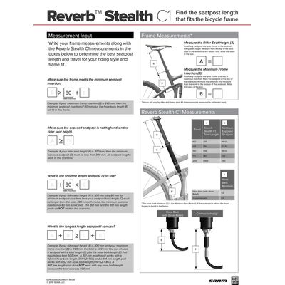Sedlovka RockShox Reverb Stealth - Plunger Remote (vpravo/nahoře, vlevo/dole) 31.6 150mm, 2000mm