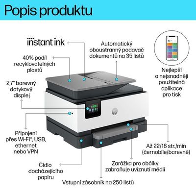 HP OfficeJet Pro 9120e All-in-One Printer, Instant Ink (403X8B)