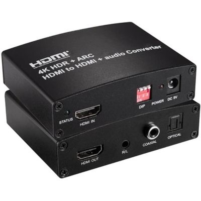 PremiumCord HDMI 4K Audio extractor s oddělením audia na stereo jack, SPDIF Toslink, RCA