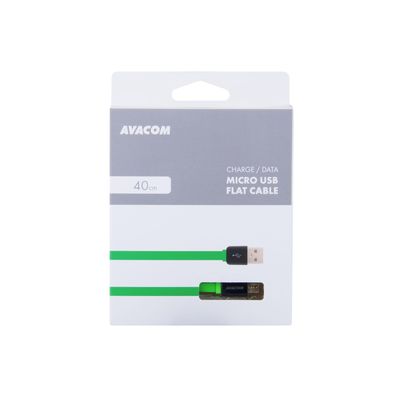 AVACOM MIC-40G kabel USB - Micro USB, 40cm, zelená