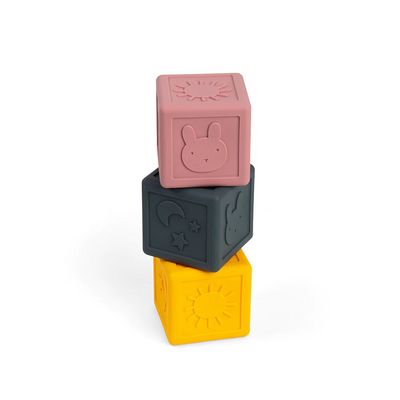 Bigjigs Toys Silikonové senzorické kostky