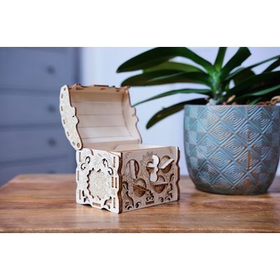 EscapeWelt 3D dřevěná skládačka hlavolamu Secret Treasure Box