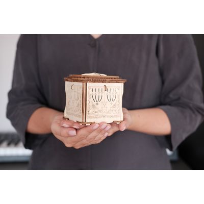 EscapeWelt 3D dřevěná skládačka hlavolamu Secret Lock Box