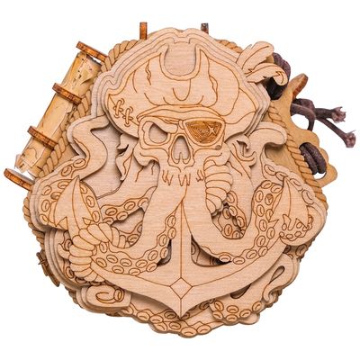 EscapeWelt Dřevěný hlavolam Blackbeards Compass
