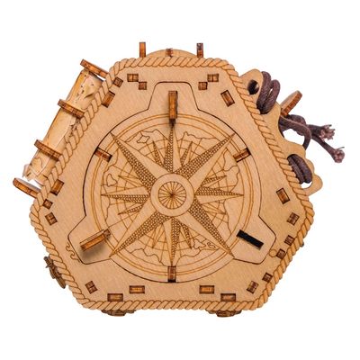 EscapeWelt Dřevěný hlavolam Blackbeards Compass