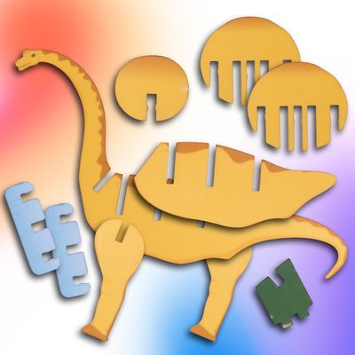 EscapeWelt 3D dřevěné puzzle Brontosaurus