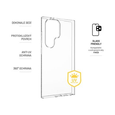TPU gelové pouzdro FIXED Slim AntiUV pro Samsung Galaxy S24 Ultra, čiré
