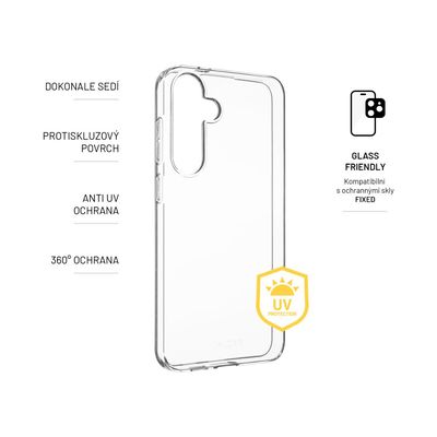 TPU gelové pouzdro FIXED Slim AntiUV pro Samsung Galaxy S24+, čiré