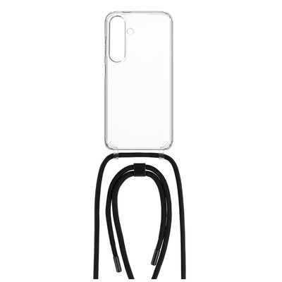 Pouzdro FIXED Pure Neck s černou šňůrkou na krk pro Samsung Galaxy S24
