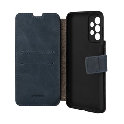 Kožené pouzdro typu kniha FIXED ProFit pro Samsung Galaxy A23, modré