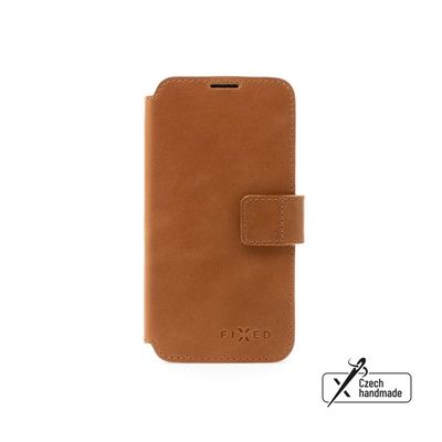 Kožené pouzdro typu kniha FIXED ProFit pro Samsung Galaxy A23, hnědé