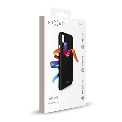 Zadní pogumovaný kryt FIXED Story pro Samsung Galaxy S20 FE/FE 5G, černý
